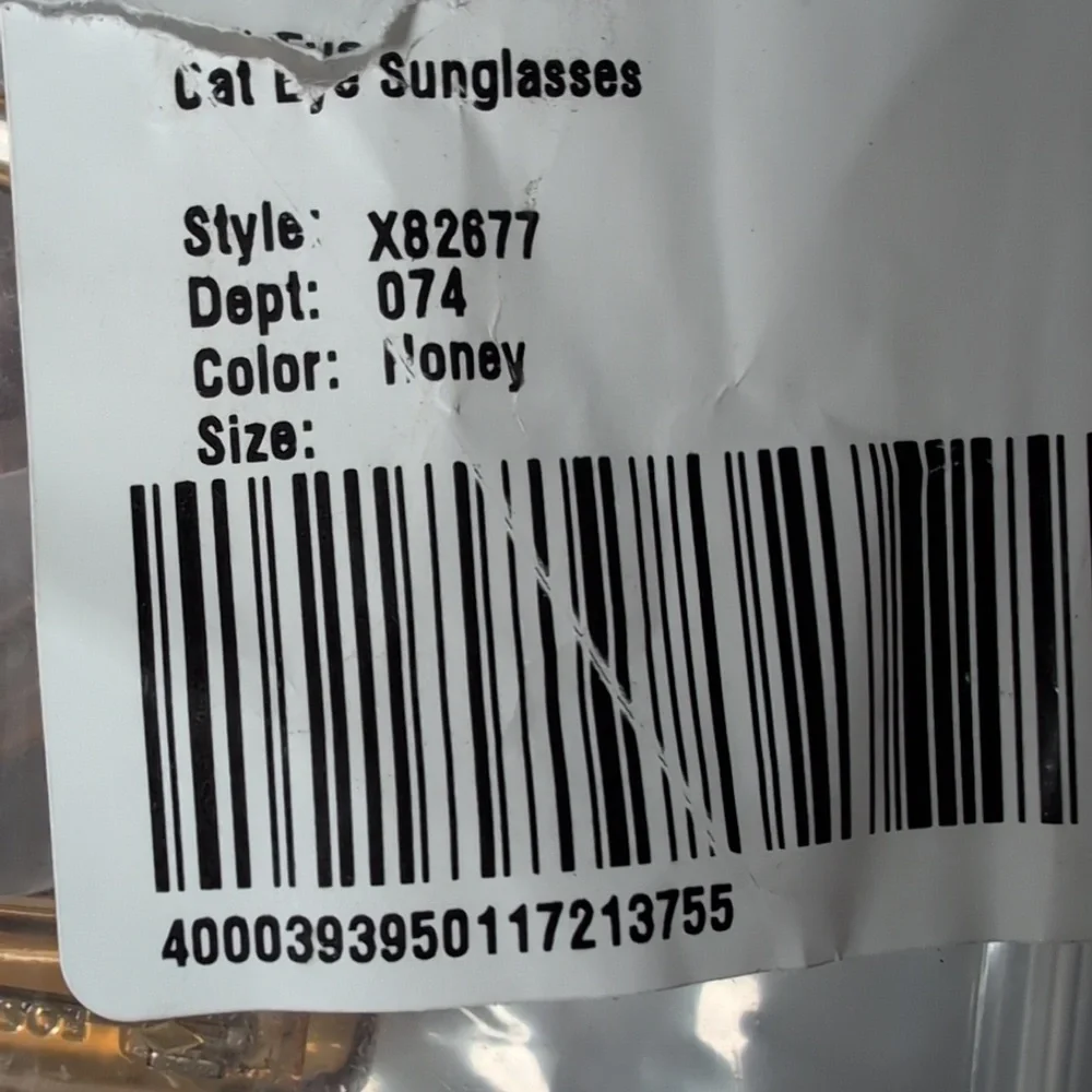 Fossil 55 mm Cat Eye Sunglasses in Honey